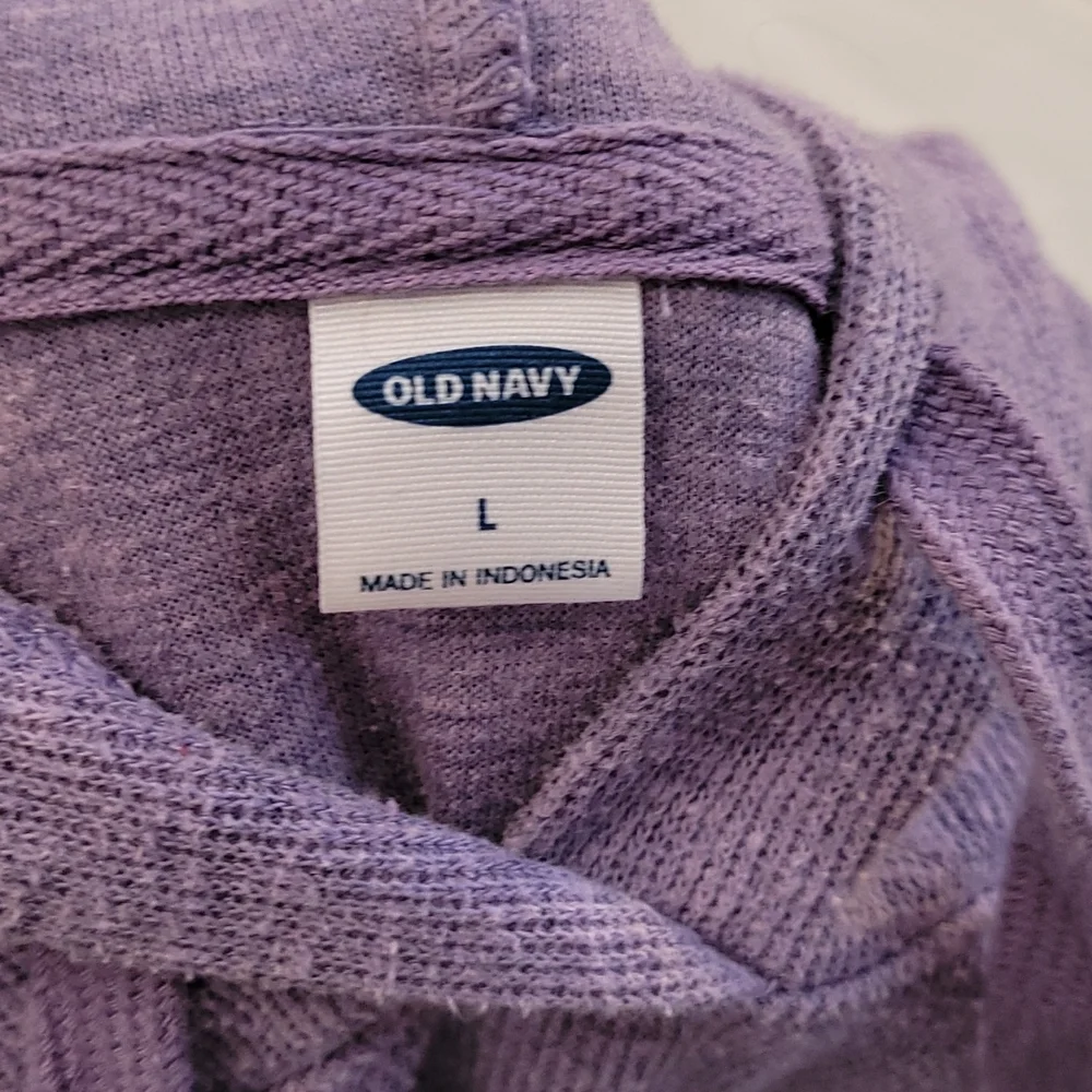 Old Navy Purple Hoodie Size Large - Picture 6 of 11